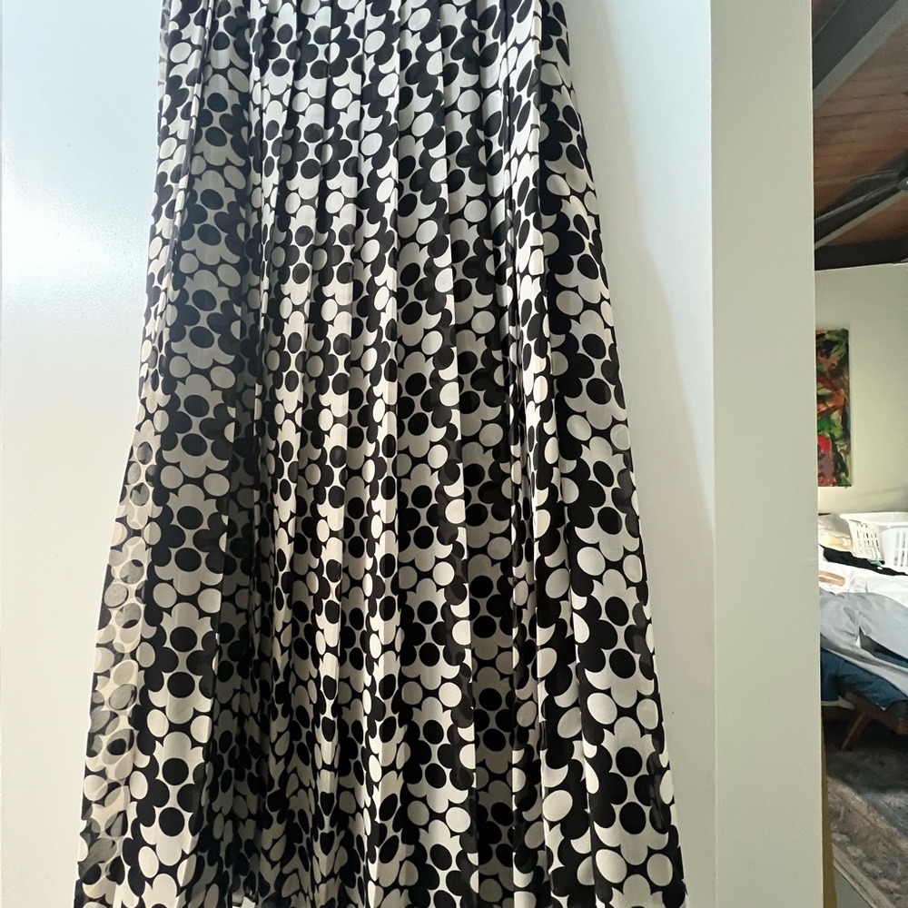 Anthropologie Black and White Maxi Skirt